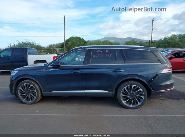 5LM5J7XC9MGL02310 2021 LINCOLN AVIATOR Blue Widok wnętrza 360 stopni