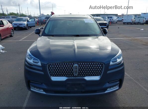 5LM5J7XC9MGL02310 2021 LINCOLN AVIATOR Blue Widok zestawu wskaźników
