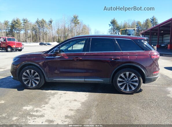 5LMCJ2D97LUL00834 2020 LINCOLN CORSAIR Burgundy Սալոնի 360 աստիճան տեսք