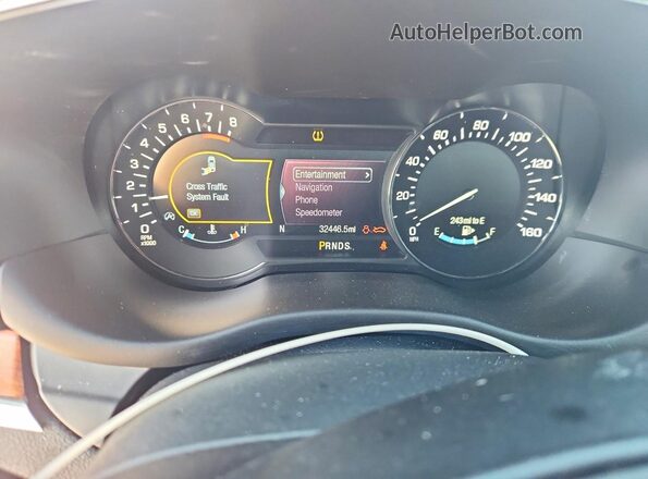 5LMCJ3C92KUL48148 2019 LINCOLN MKC Red Instrument cluster view