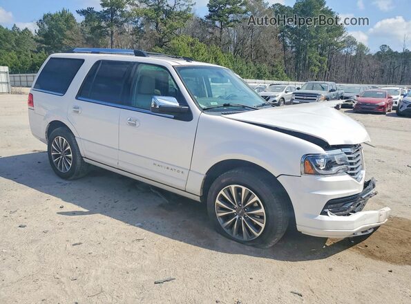 5LMJJ2HT6HEL11824 2017 LINCOLN NAVIGATOR Белый Передняя правая четверть