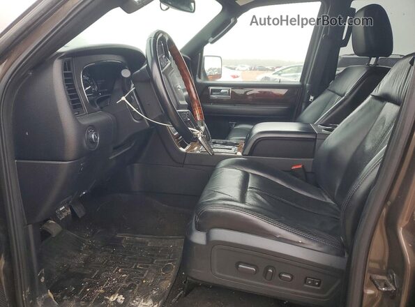 5LMJJ2HTXGEL06818 2016 LINCOLN NAVIGATOR Brown წინა სალონის ხედი