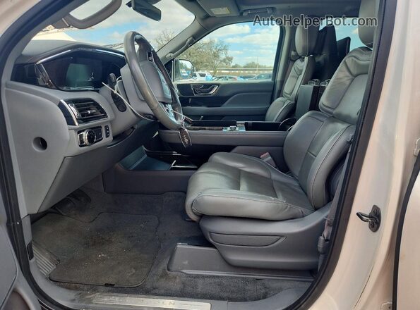 5LMJJ2LT2JEL07797 2018 LINCOLN NAVIGATOR White წინა სალონის ხედი
