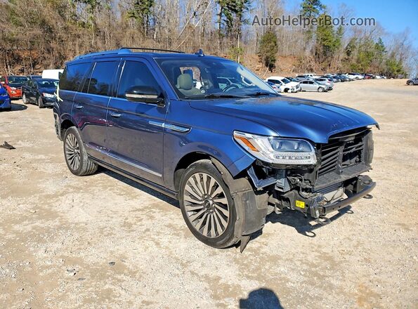 5LMJJ2LT2KEL25010 2019 LINCOLN NAVIGATOR Синий Передняя правая четверть