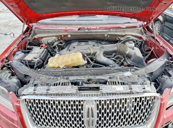 5LMJJ2LT3LEL11859 2020 LINCOLN NAVIGATOR Red ძრავის განყოფილების ხედი
