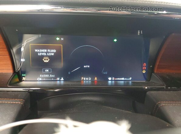 5LMJJ2LT4KEL26322 2019 LINCOLN NAVIGATOR White Instrument cluster view