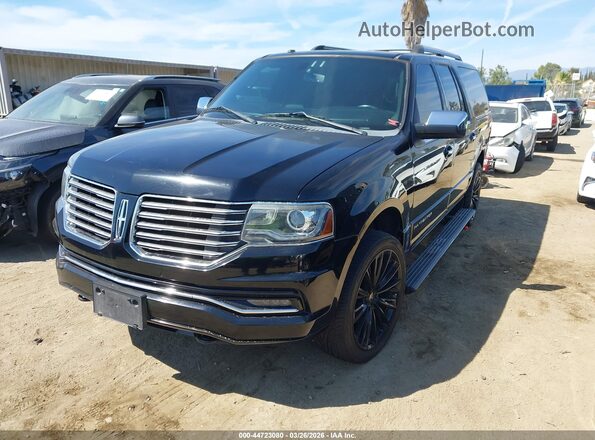 5LMJJ3HT0GEL06946 2016 LINCOLN NAVIGATOR L Черный Передняя левая четверть
