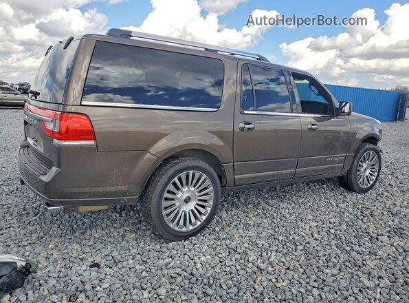 5LMJJ3HT2HEL01619 2017 LINCOLN NAVIGATOR Brown Rear right