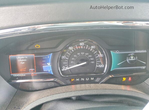 5LMJJ3HT2HEL01619 2017 LINCOLN NAVIGATOR Brown Instrument cluster view