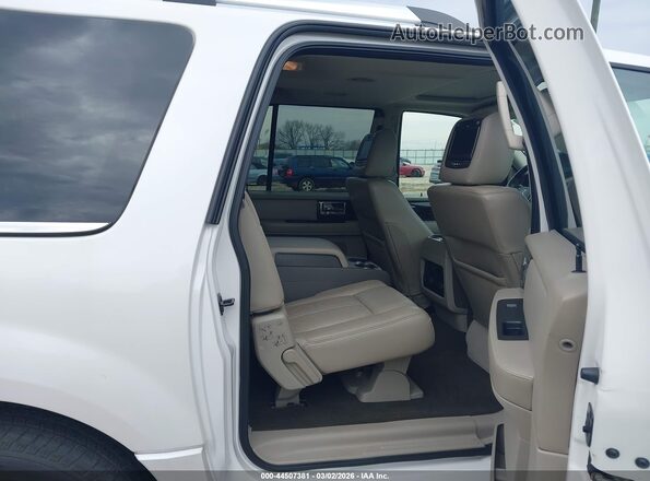 5LMJJ3HT6GEL02240 2016 LINCOLN NAVIGATOR L White VIN sticker view