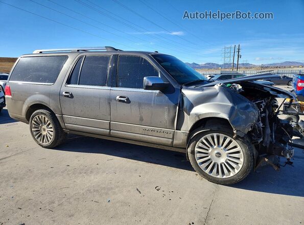 5LMJJ3JT5GEL03423 2016 LINCOLN NAVIGATOR Gray Передня права чверть