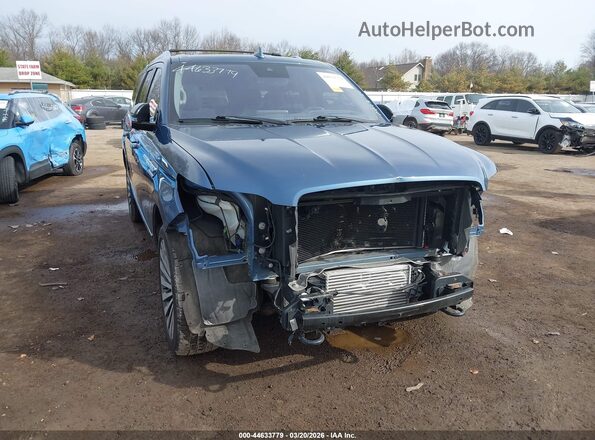 5LMJJ3LT2KEL02350 2019 LINCOLN NAVIGATOR L Blue Вид спереду