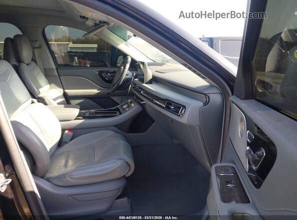 5LMYJ8XY8LGL26546 2020 LINCOLN AVIATOR Black Front interior view