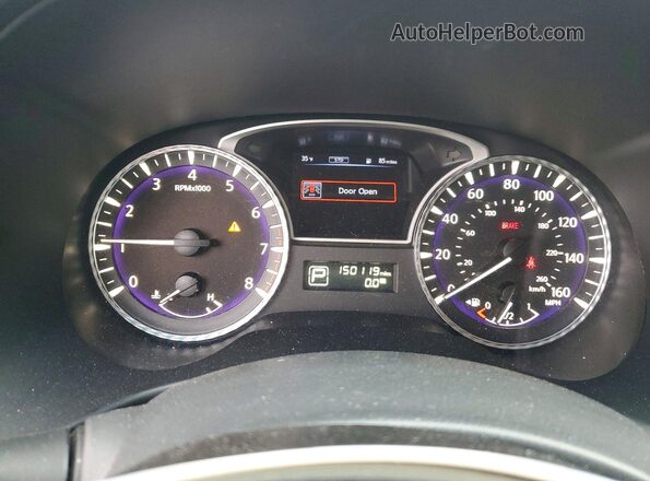 5N1AL0MM4GC514480 2016 INFINITI QX60 Gray Вид щитка приладів