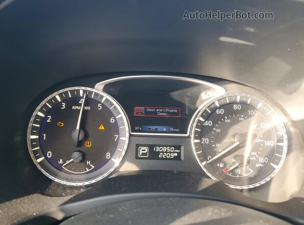 5N1AL0MN9GC505976 2016 INFINITI QX60 White Instrument cluster view