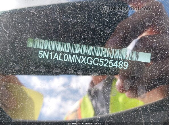 5N1AL0MNXGC525489 2016 INFINITI QX60 White Widok komory silnika