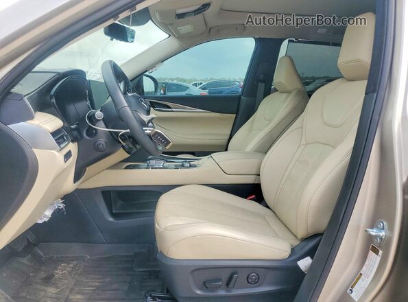 5N1AL1FR1SC357952 2025 INFINITI QX60 Tan Front interior view