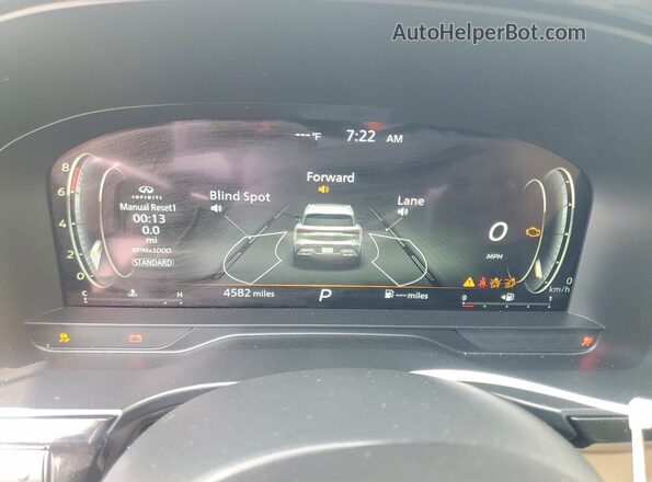 5N1AL1FR1SC357952 2025 INFINITI QX60 Tan Instrument cluster view