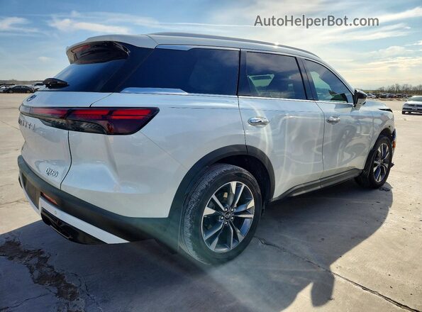 5N1AL1FR4SC338327 2025 INFINITI QX60 White Задня права чверть