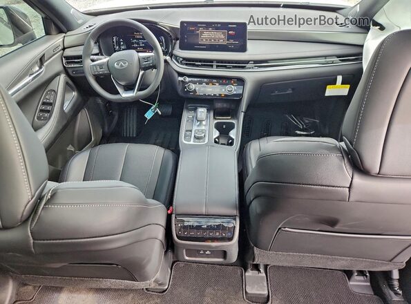 5N1AL1FS5SC343748 2025 INFINITI QX60 White Առջևի վահանակի տեսք