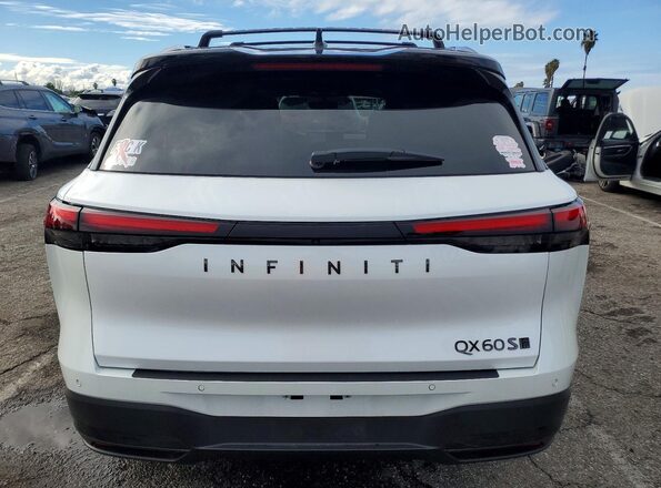 5N1AL1FW4TC336343 2026 INFINITI QX60 White Widok z tyłu
