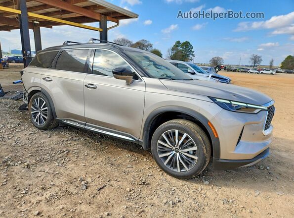 5N1AL1HU8SC357724 2025 INFINITI QX60 Gold Front right
