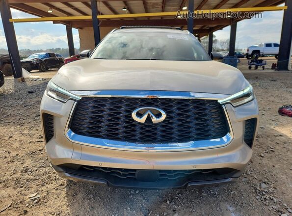 5N1AL1HU8SC357724 2025 INFINITI QX60 Gold Front view