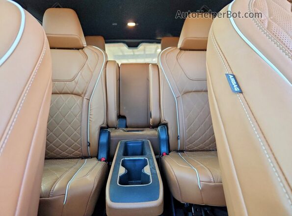 5N1AL1HU8SC357724 2025 INFINITI QX60 Gold Rear seats view