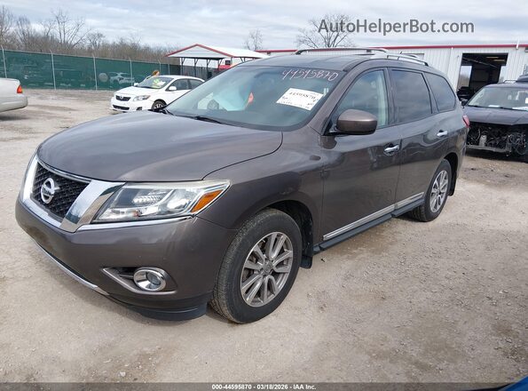 5N1AR2MM2GC626818 2016 NISSAN PATHFINDER Коричневый Передняя левая четверть