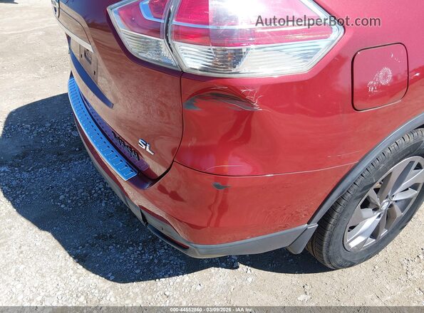 5N1AT2MT0GC867043 2016 NISSAN ROGUE Красный Вид щитка приборов