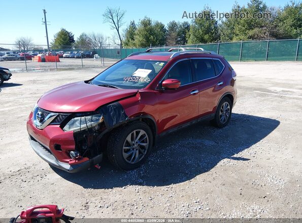 5N1AT2MT0GC867043 2016 NISSAN ROGUE Красный Передняя левая четверть