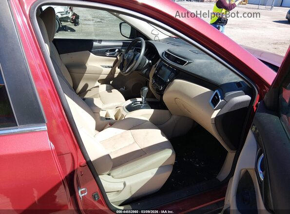 5N1AT2MT0GC867043 2016 NISSAN ROGUE Красный Вид салона спереди