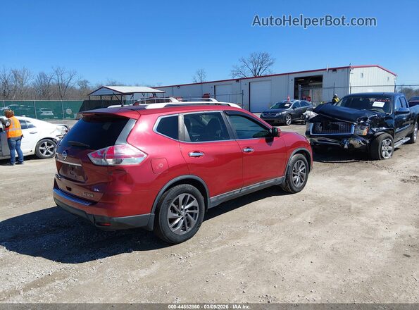 5N1AT2MT0GC867043 2016 NISSAN ROGUE Красный Задняя правая четверть