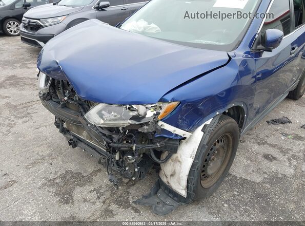 5N1AT2MT3JC791521 2018 NISSAN ROGUE Blue Widok z przodu