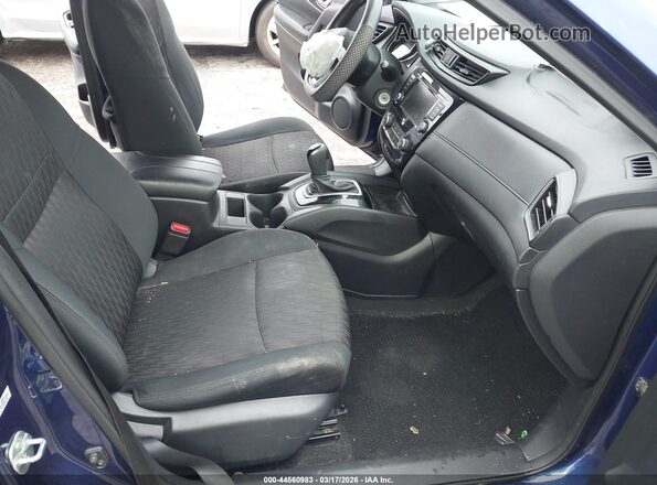 5N1AT2MT3JC791521 2018 NISSAN ROGUE Blue Widok wnętrza z przodu