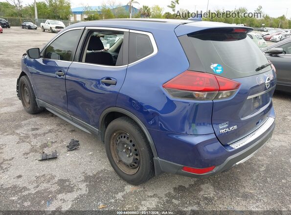 5N1AT2MT3JC791521 2018 NISSAN ROGUE Blue Tył lewy