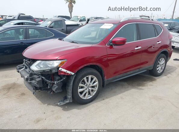 5N1AT2MT7LC754894 2020 NISSAN ROGUE Red Առջևի ձախ երեք քառորդ տեսարան
