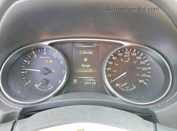 5N1AT2MTXGC864909 2016 NISSAN ROGUE Gray Widok zestawu wskaźników