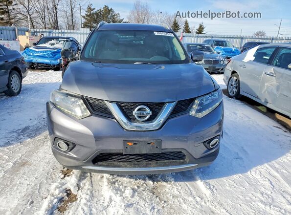 5N1AT2MTXGC864909 2016 NISSAN ROGUE Gray Widok z przodu