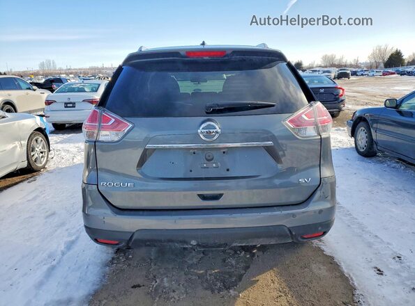 5N1AT2MTXGC864909 2016 NISSAN ROGUE Gray Widok z tyłu