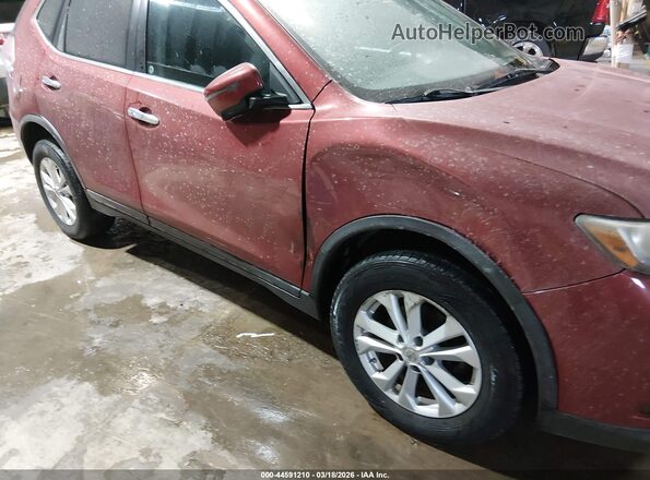 5N1AT2MV0GC758910 2016 NISSAN ROGUE Burgundy 