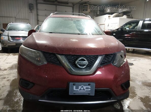 5N1AT2MV0GC758910 2016 NISSAN ROGUE Burgundy 