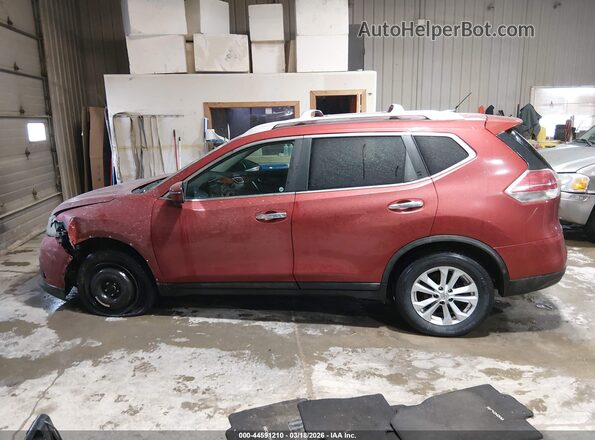 5N1AT2MV0GC758910 2016 NISSAN ROGUE Burgundy 