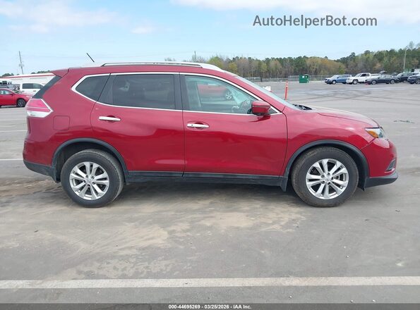 5N1AT2MV2GC923677 2016 NISSAN ROGUE Red Vista interior trasera