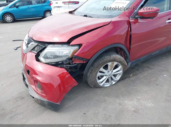 5N1AT2MV2GC923677 2016 NISSAN ROGUE Red Vista frontal
