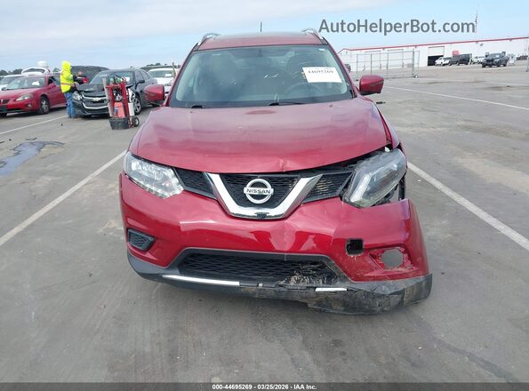 5N1AT2MV2GC923677 2016 NISSAN ROGUE Red Vista del cuadro de instrumentos