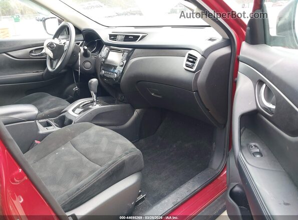 5N1AT2MV2GC923677 2016 NISSAN ROGUE Red Vista interior delantera