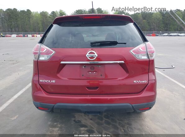 5N1AT2MV2GC923677 2016 NISSAN ROGUE Red 