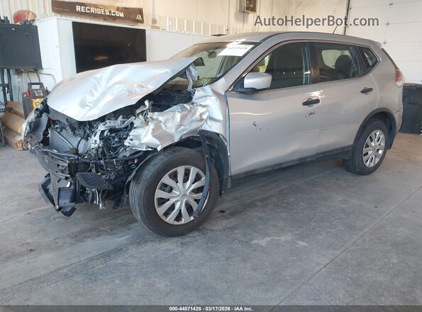 5N1AT2MV7GC924050 2016 NISSAN ROGUE Silver Vista tres cuartos delantera izquierda