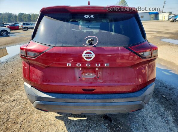 5N1AT3AA0MC757520 2021 NISSAN ROGUE Red Հետևի տեսք